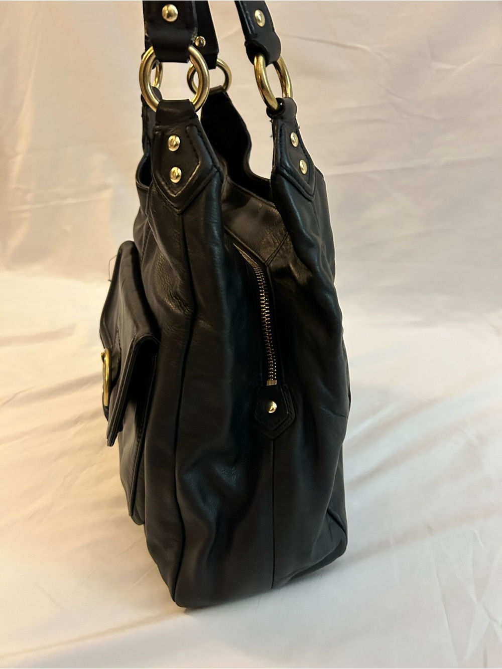 Coach Campbell Black Leather Hobo - Picture 4 of 16